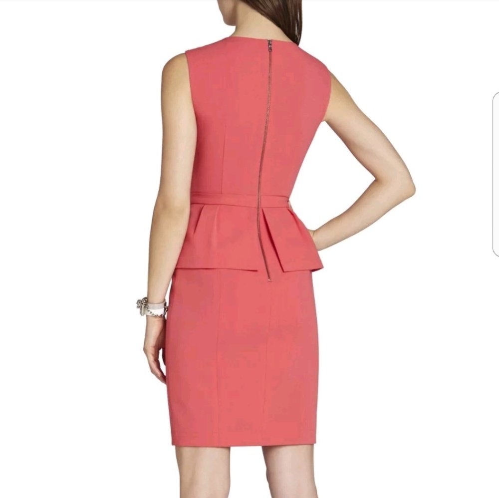 BCBGMAXAZRIA Ashleigh Sleeveless Peplum Dress - Picture 2 of 6